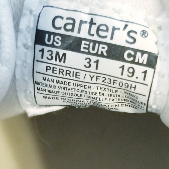 Carter's Gold Glittered Slip-On Sneakers - Picture 11 of 12